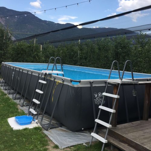 bio bauernhof untersilacker lana suedtirol meraner land pool schwimmen